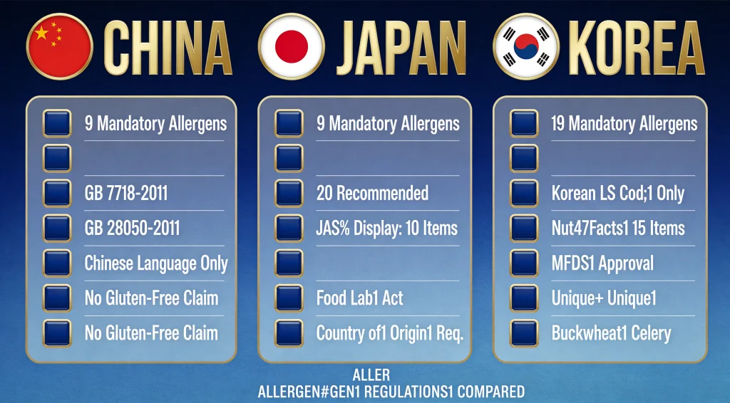Food Labelling Requirements for Asia