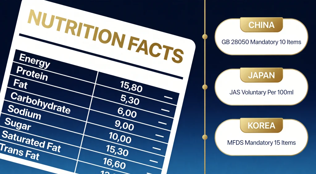 Food Labelling Requirements for Asia
