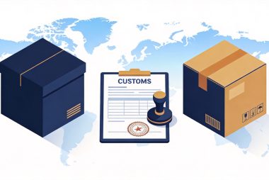 Two routes for sending food samples to Asia — gift parcel and commercial sample documentatio